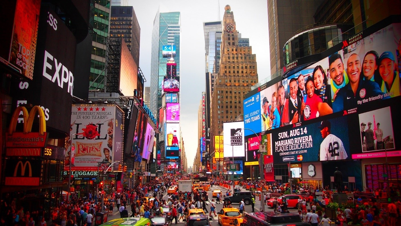 Digital Signage in New York Time Square