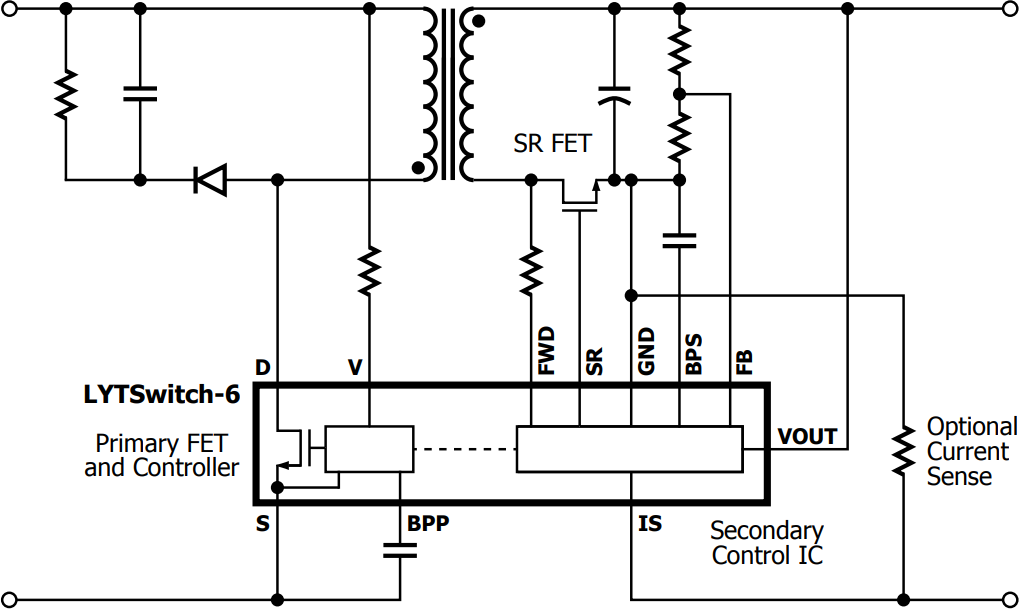 Application Circuit Diagram - Power Integrations LYTSwitch-6 LED Lighting Drivers Application Circuit Diagram - Power Integrations LYTSwitch-6 LED Lighting Drivers