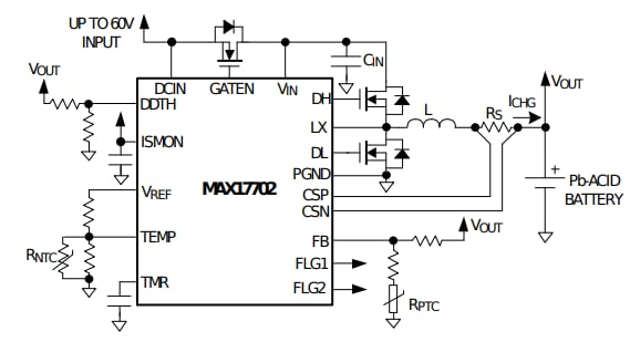 MAX17702 Battery Charger Controller - Analog Devices / Maxim Integrated ...