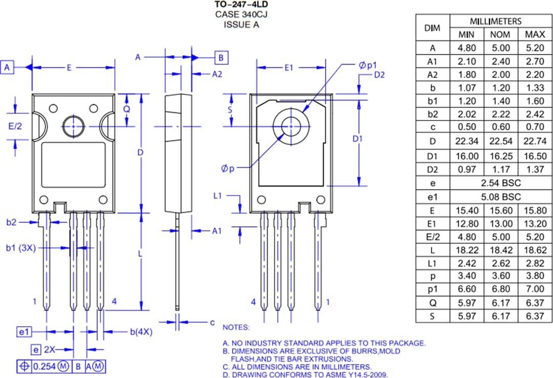 NTH4L028N170M1 1700V EliteSiC MOSFET onsemi Mouser