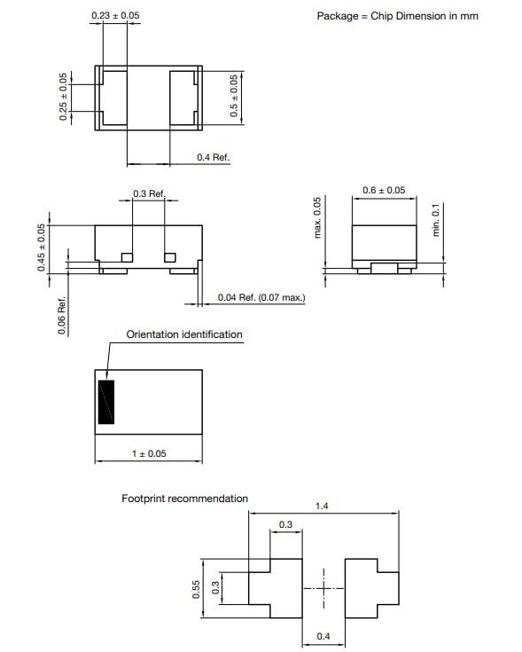 VETH100A1DD1 ESD Protection Diode Vishay Mouser